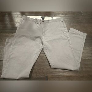 Mens jcrew flex grey chino dress pants 34x30